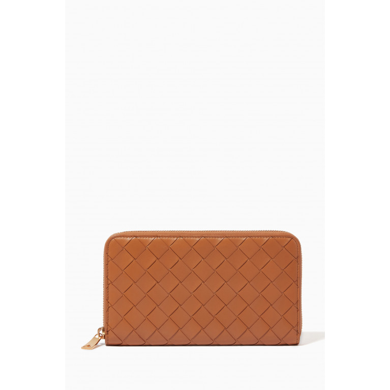 Bottega Veneta - Zip Wallet in Intrecciato Leather