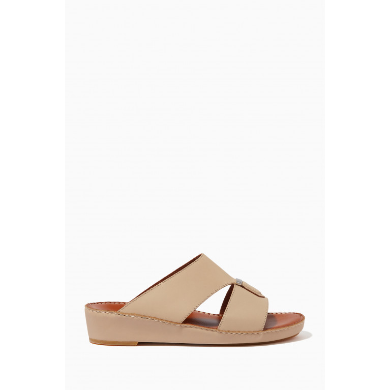 Private Collection - Cinghia Cuscino Sandals in Softcalf Neutral