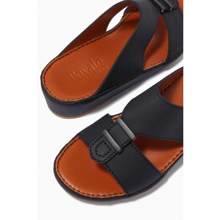 Private Collection - Baguettes Sandals in Rubbercalf Black