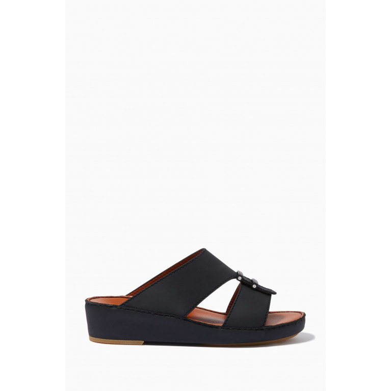 Private Collection - Baguettes Sandals in Rubbercalf Black