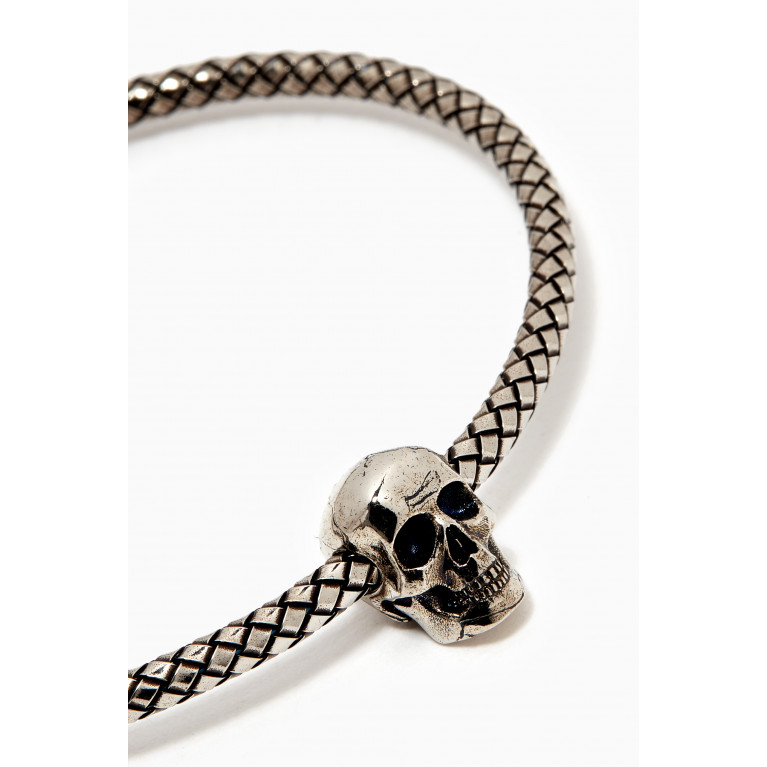 Alexander McQueen - Skull Metallic Cord Bracelet