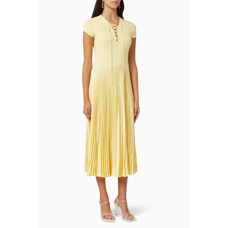 Polo Ralph Lauren - Pleated Midi Dress in Poly-Viscose Jersey