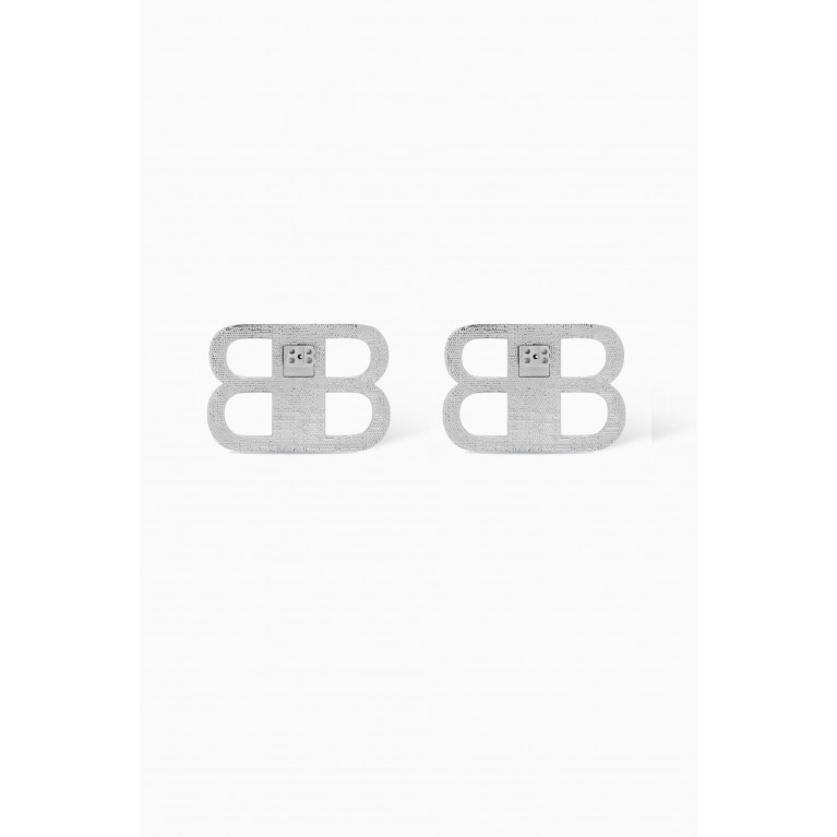 Balenciaga - BB 2.0 Rhinestone Earrings in Metal