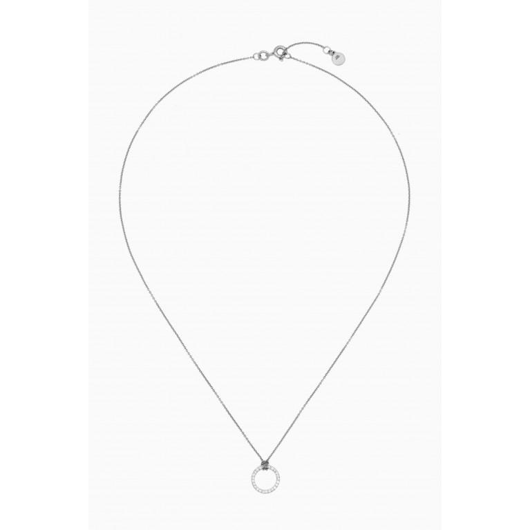 The Alkemistry - Aria Circle Diamond Necklace in 18kt White Gold