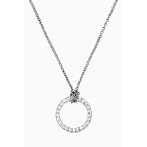 The Alkemistry - Aria Circle Diamond Necklace in 18kt White Gold