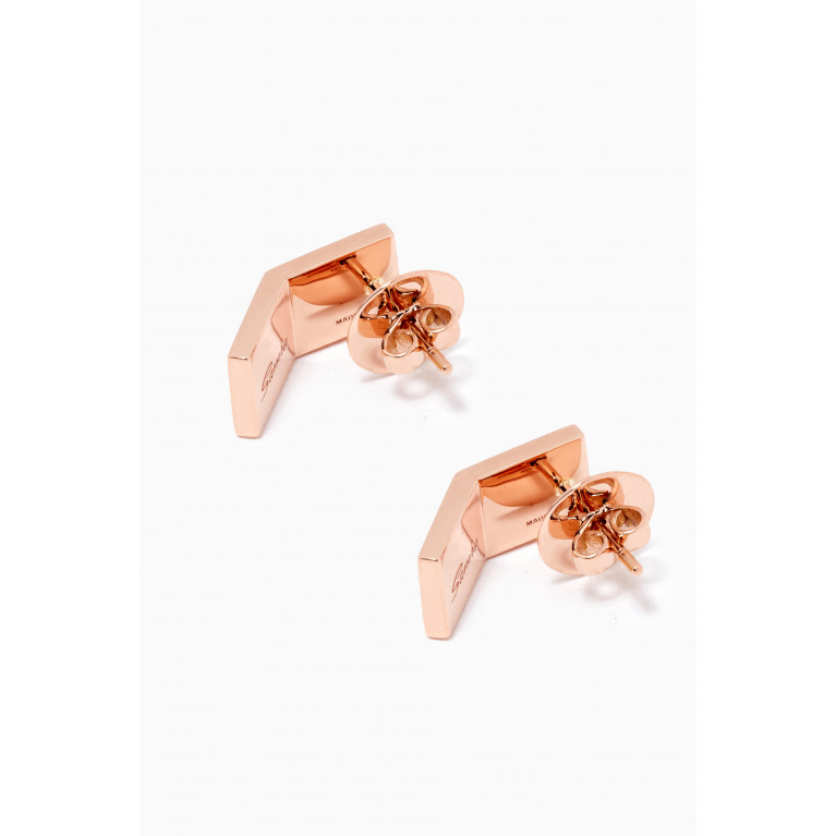 Samra - Oud Turath Stud Earrings in 18kt Rose Gold