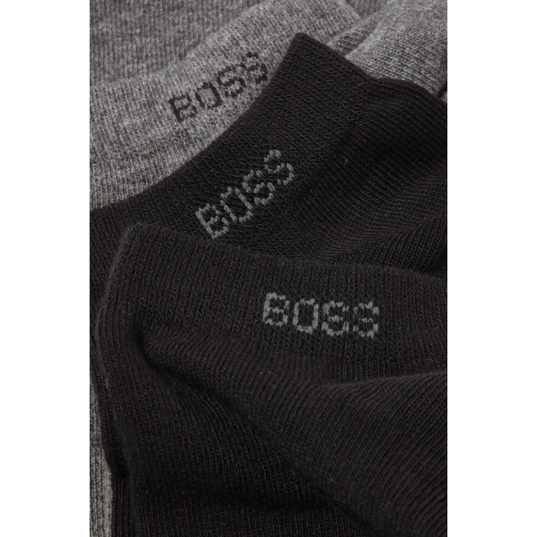 Boss - Ankle Socks in Stretch Cotton, Set of 2