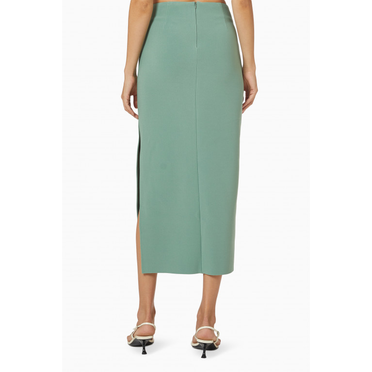 Bec + Bridge - Ivy Asymmetric Skirt Green