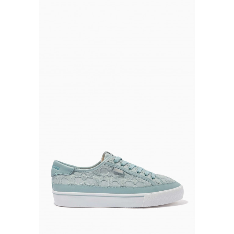 Coach - Citysole Platform Sneakers in Signature Terry Cloth Blue