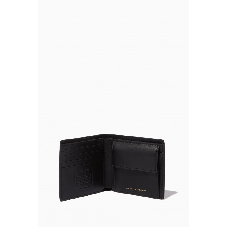 Coach - Coin Wallet in Leather Black