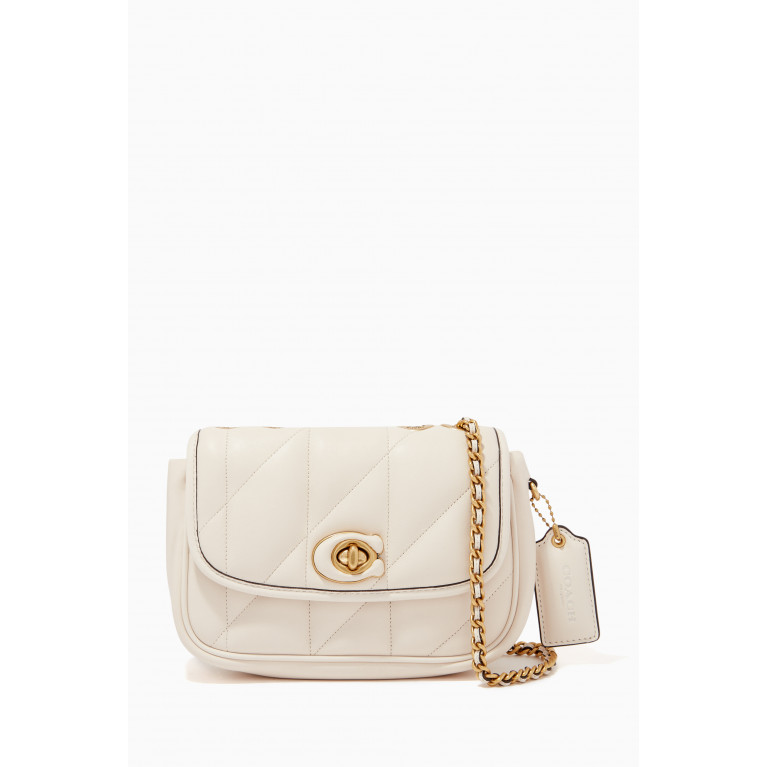 Coach - Pillow Madison Quilted 18 Shoulder Bag in Nappa White
