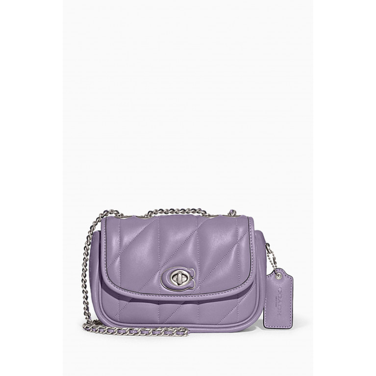 Coach - Pillow Madison Quilted 18 Shoulder Bag in Nappa Purple