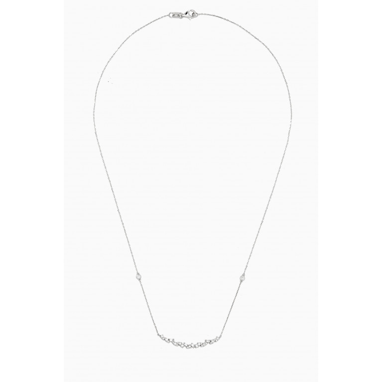 NASS - Diamond Necklace in 14kt White Gold