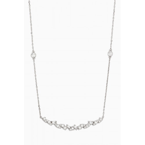 NASS - Diamond Necklace in 14kt White Gold