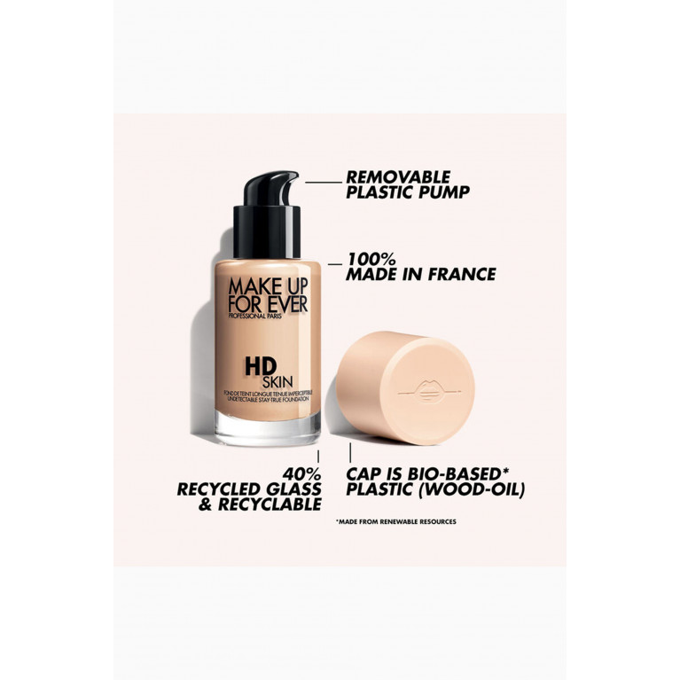 Make Up For Ever - 3Y40 Warm Amber HD Skin Foundation, 30ml