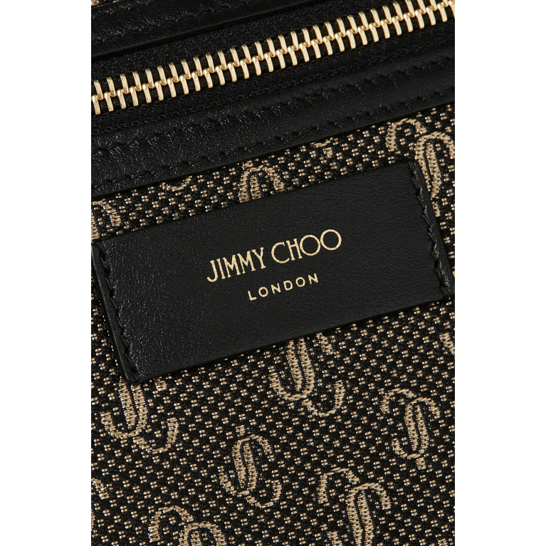 Jimmy Choo - Belt Bag in JC Monogram Jacquard Lurex & Leather