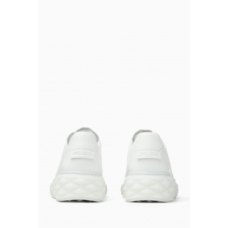 Jimmy Choo - Diamond Light Sneakers in Nappa White