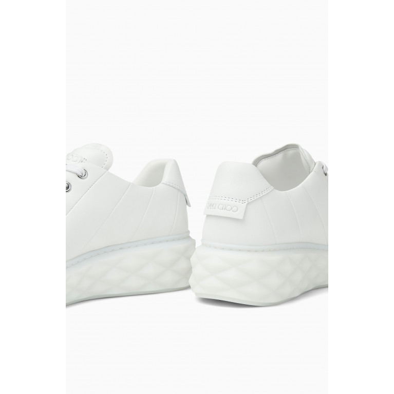 Jimmy Choo - Diamond Light Sneakers in Nappa White