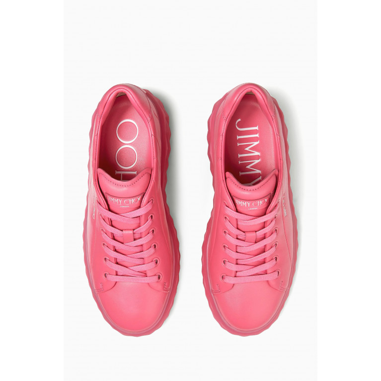 Jimmy Choo - Diamond Light Sneakers in Nappa Pink