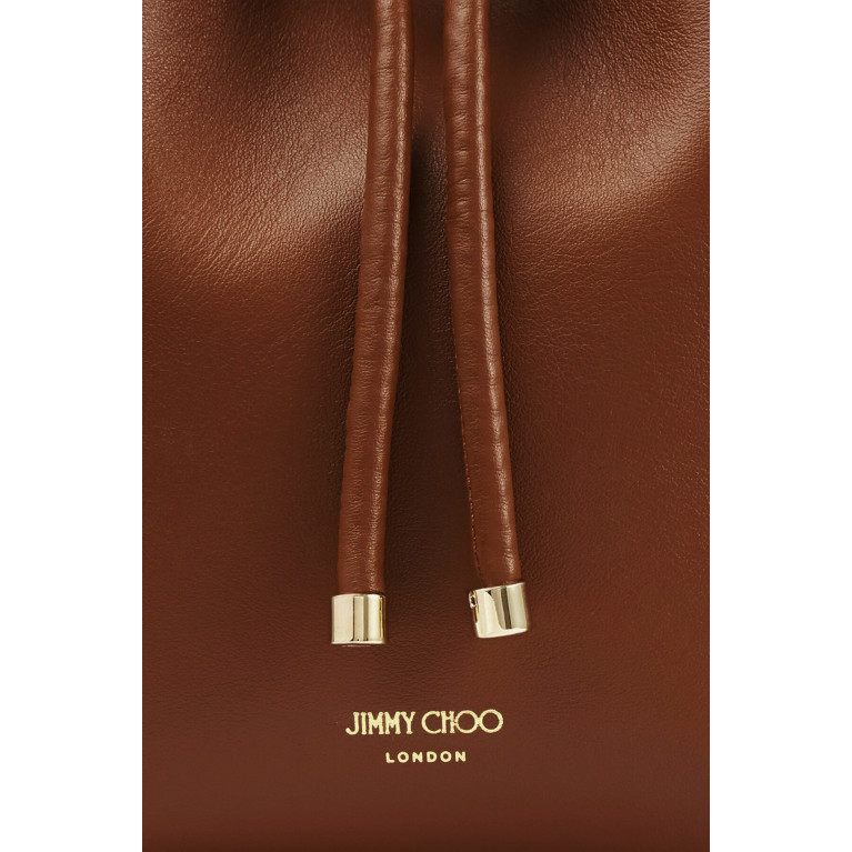 Jimmy Choo - Bon Bon Bucket Bag in Leather Brown