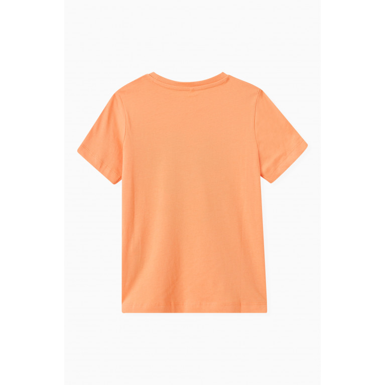Name It - Skeleton Surfer T-shirt in Cotton Orange