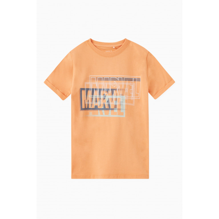 Name It - Marvel Entertainment T-shirt Cotton Jersey Orange