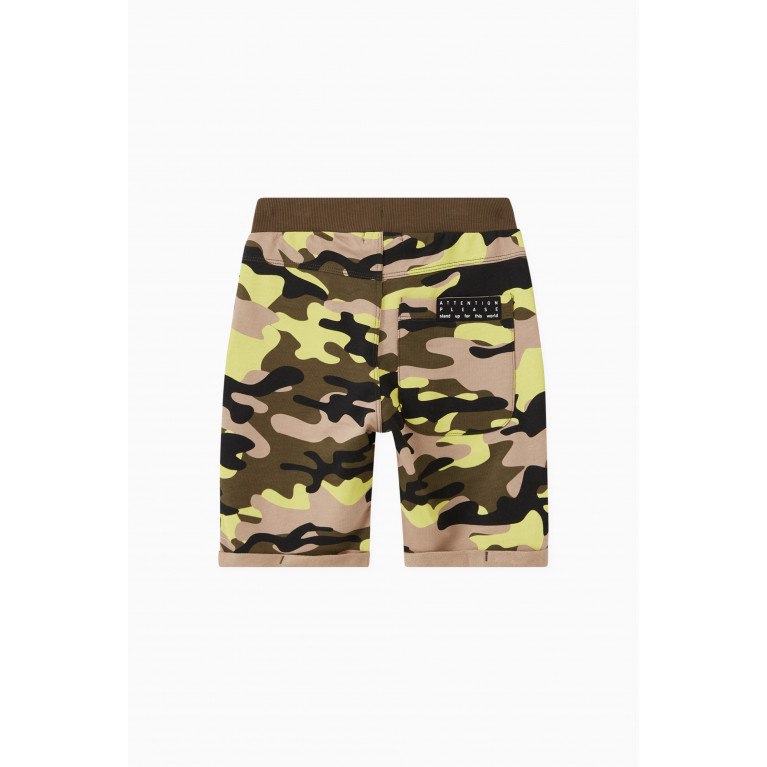 Name It - Vermo Camouflage Print Shorts Green