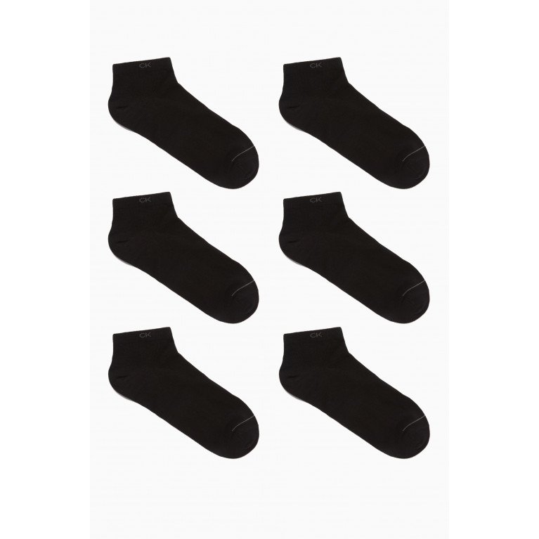 Calvin Klein - Ankle Socks, Set of 3 Black