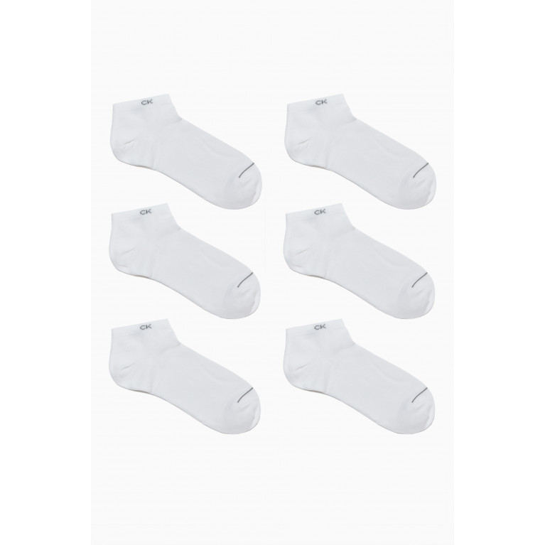 Calvin Klein - Ankle Socks, Set of 3 White