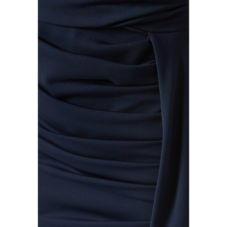 Nicole Bakti - One Shoulder Gown Blue