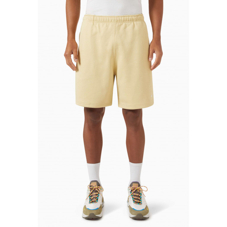 Nike - Swoosh Shorts in Cotton Fleece Neutral