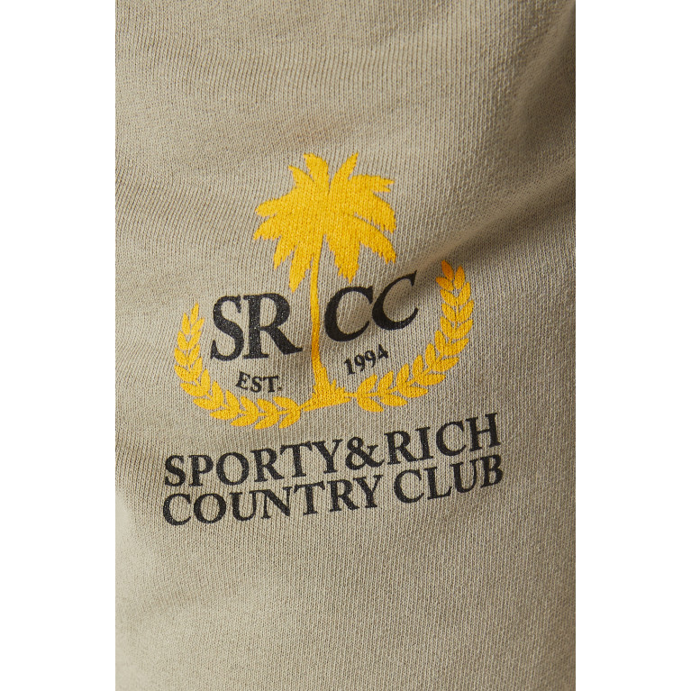 Sporty & Rich - Country Club Logo Sweatpants in Cotton
