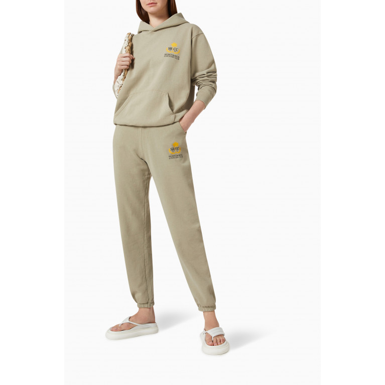 Sporty & Rich - Country Club Logo Sweatpants in Cotton