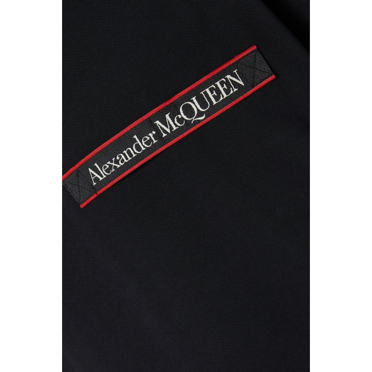 Alexander McQueen - Selvedge Logo Sweatshirt in Cotton Knit White