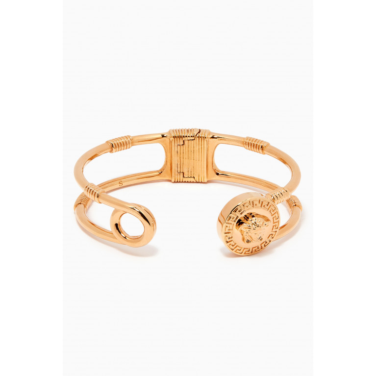 Versace - Safety Pin Cuff Bracelet in Brass