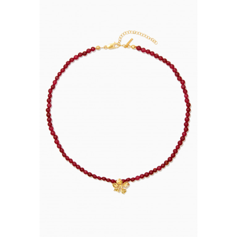 Peracas - Magnolia Choker in 24kt Gold Plated Bronze