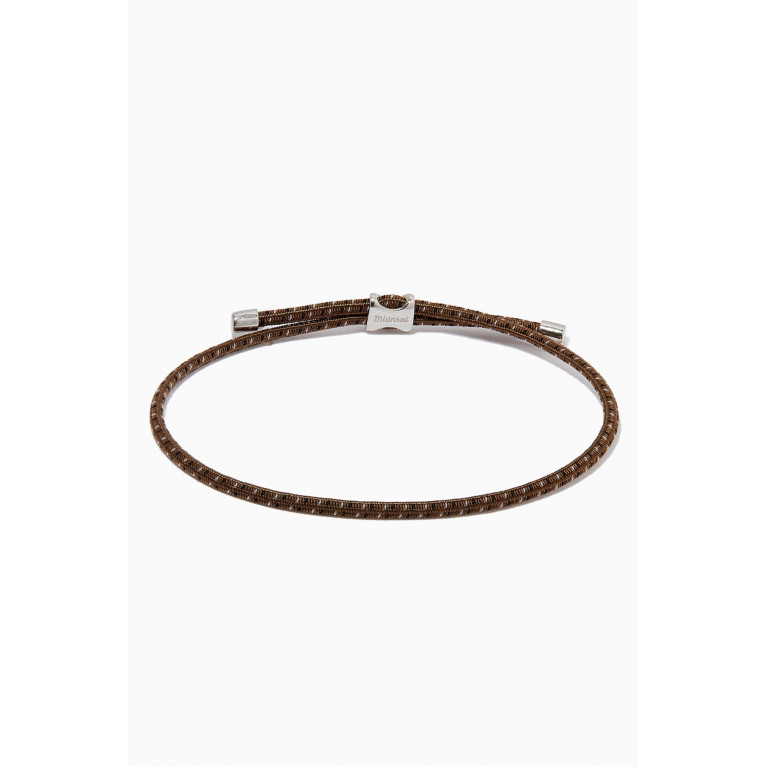 Miansai - Orson Pull Bungee Rope Bracelet in Sterling Silver