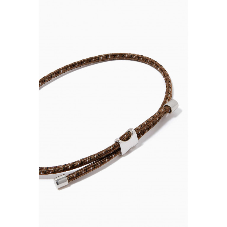 Miansai - Orson Pull Bungee Rope Bracelet in Sterling Silver