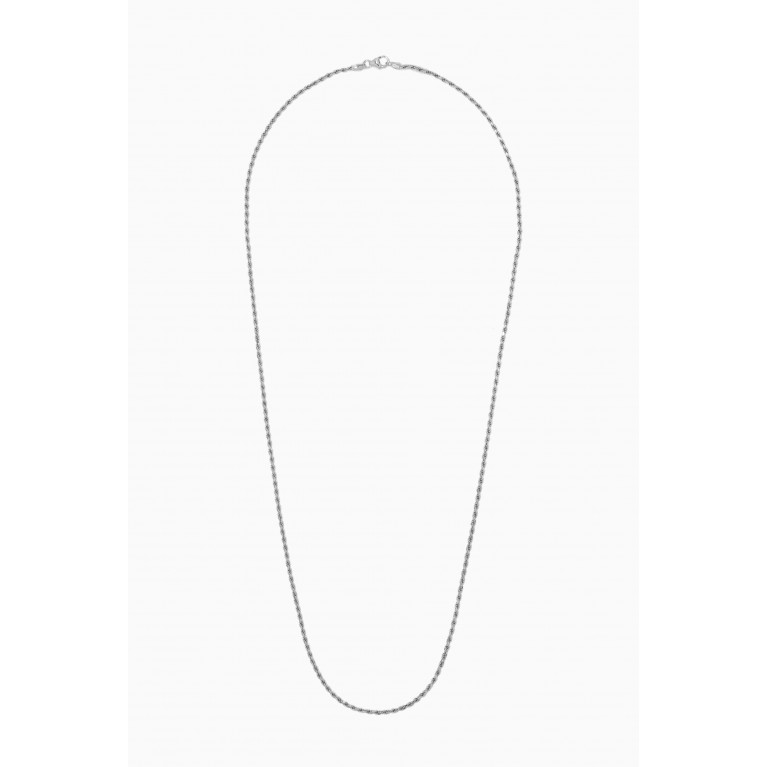 Miansai - Rope Chain Necklace in Sterling Silver, 1.8mm