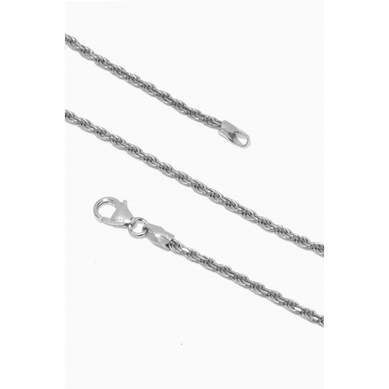 Miansai - Rope Chain Bracelet in Sterling Silver, 2.4mm