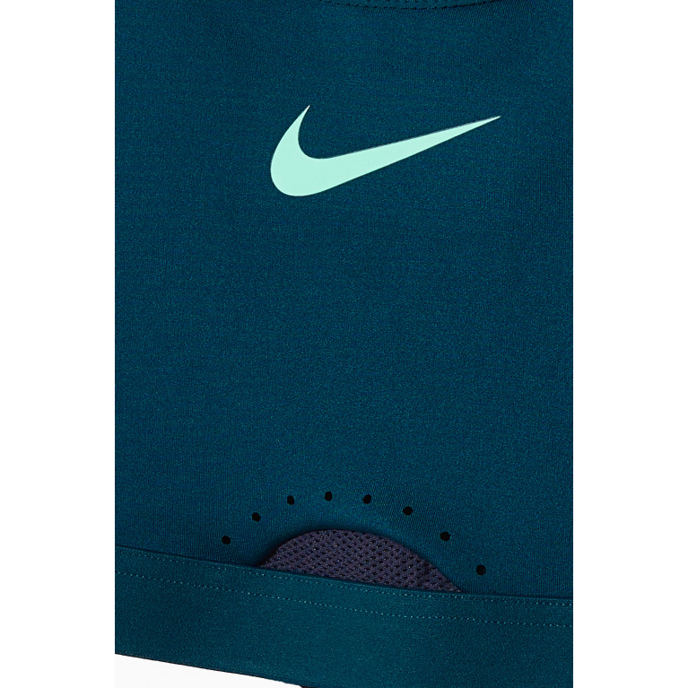 Nike - Dri-FIT Swoosh Sports Bra in Recycled Nylon Blue