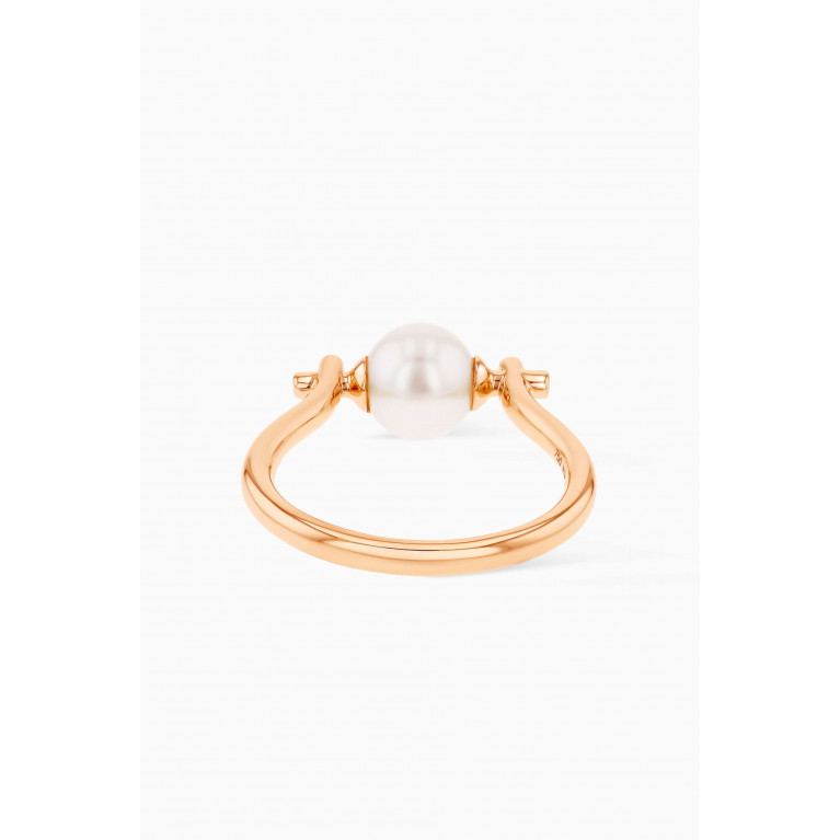 Damas - Kiku Glow Pearl Ring in 18kt Rose Gold