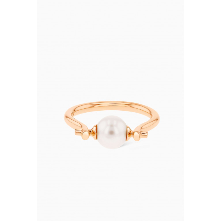 Damas - Kiku Glow Pearl Ring in 18kt Rose Gold