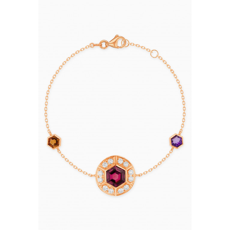 Damas - Kanzi Gemstone Bracelet in 18kt Rose Gold