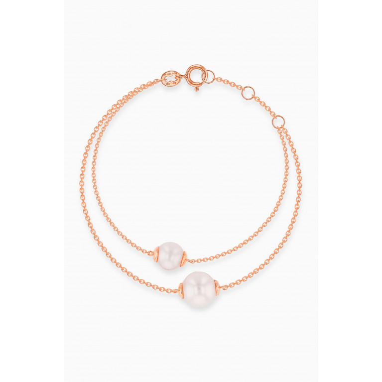 Damas - Kiku Glow Pearl Bracelet in 18kt Rose Gold