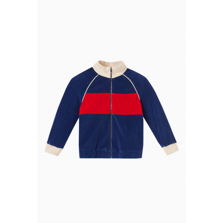 Gucci - Logo-embroidered Zip Jacket in Chenille