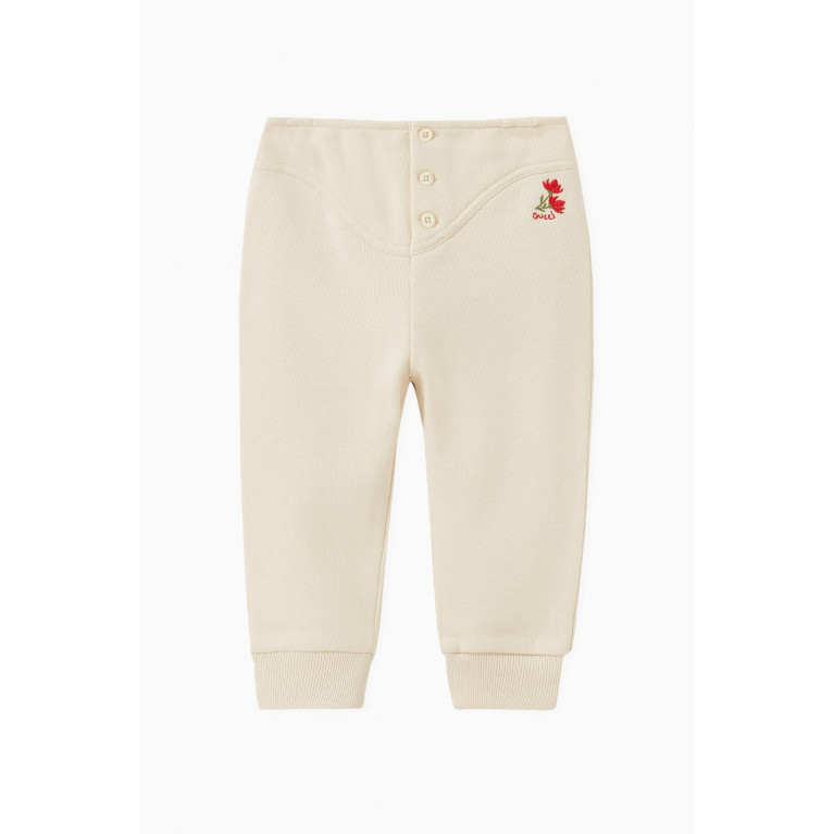 Gucci - Floral Bouquet Sweatpants in Felted Cotton Jersey