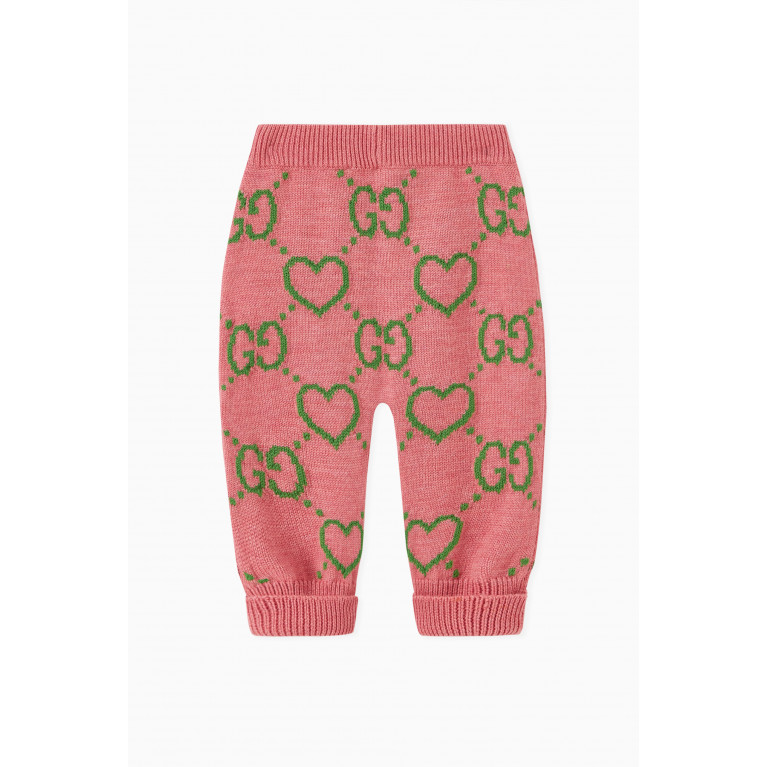 Gucci - Heart Print Trousers in Wool
