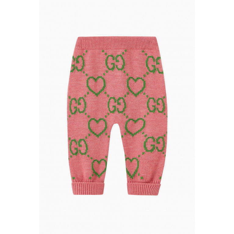 Gucci - Heart Print Trousers in Wool