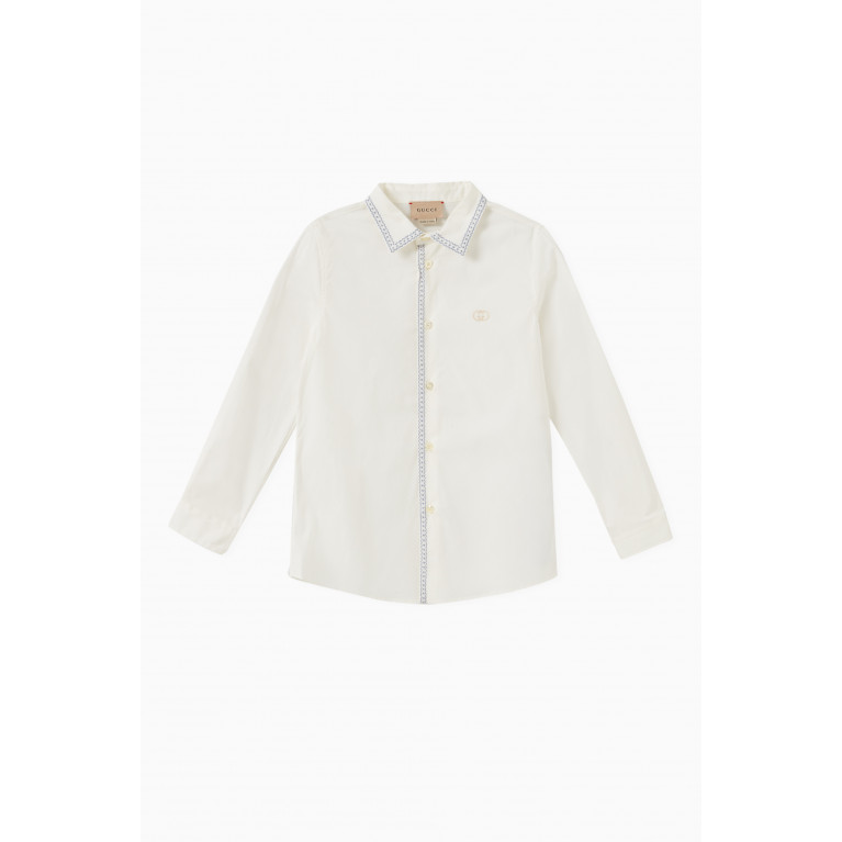 Gucci - Popeline Collar Shirt in Cotton